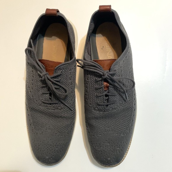 Cole Haan Original Grand Stitchlite Wingtip Oxford Gray C27961 Men Size 10.5 M - Picture 2 of 12